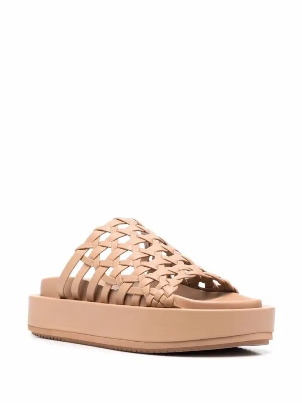 Paloma Barceló Elisa woven slip-on slides in a beige